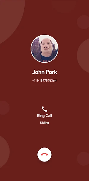 John Pork Fake Video Call Screenshot 2