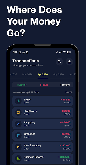 Expense Tracker App - BudgetIt Screenshot 2