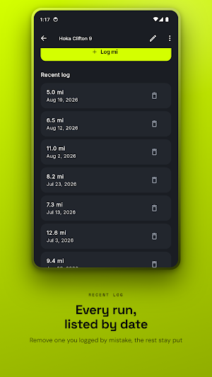 ShoeMile: Shoe Mileage Tracker Screenshot 2