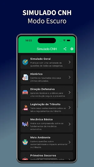 Simulado CNH: Prova 2024 Screenshot 1