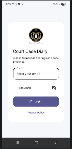 Digital Court Diary Screenshot 0