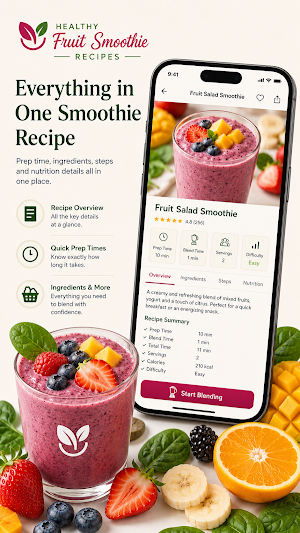 Healthy Fruit Smoothie Recipes Screenshot 1