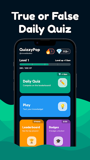 QuizzyPop: True or False Quiz Screenshot 1