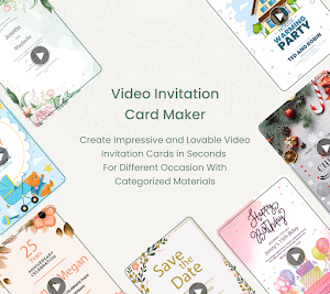 Invitation Cards Video Maker Screenshot 0