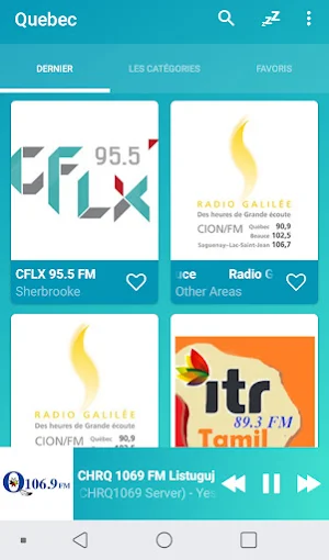 Quebec radios online Screenshot 3