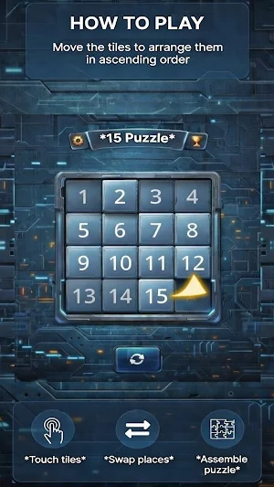 Godot puzzle 15 Screenshot 2