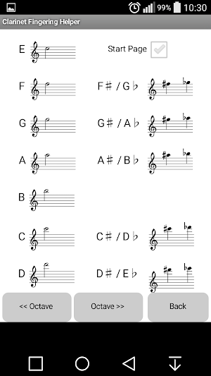 Clarinet Fingering Helper Free Screenshot 2