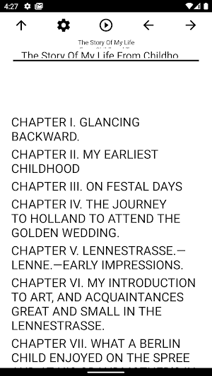 Book, The Story Of My Life From Childhood To ... Screenshot 0
