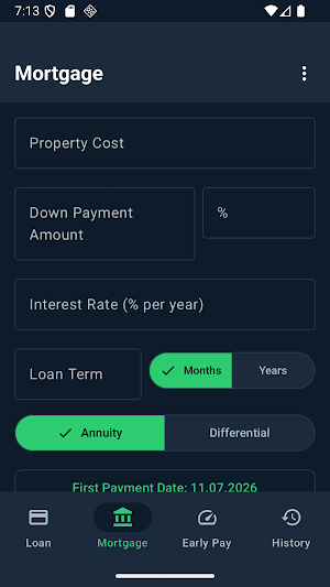 Loan and Mortgage Calculator Screenshot 1