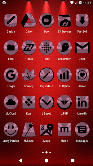 Lilac Purple & Black Icon Pack Screenshot 2