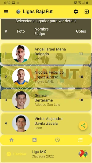 Ligas BajaFut Screenshot 2