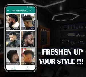 300 Fade Haircut for Black Men Screenshot 0