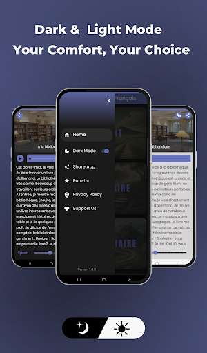 French Stories: Quiz & Audio Screenshot 1
