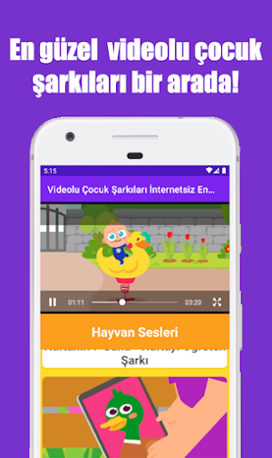 Videolu Çocuk Şarkıları İnternetsiz 3 - En Sevilen Screenshot 2