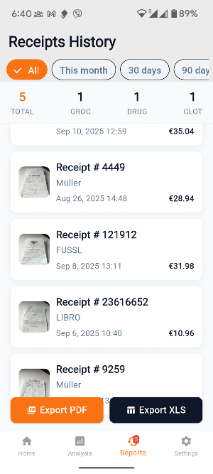 Receipt Scanner Screenshot 3