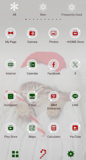 Dreaming Kitten Theme +HOME Screenshot 2