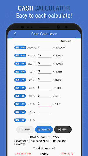 Cash Calculator : New Indian C Screenshot 2