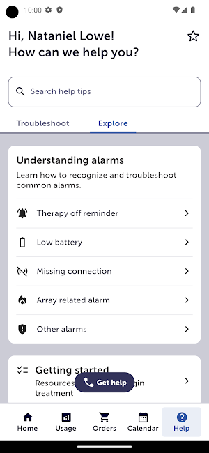 MyNovocure Screenshot 1