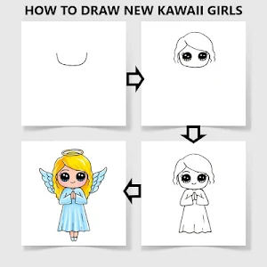 How To Draw New Kawaii Girls Screenshot 1
