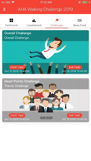 AHA Walking Challenge 2019 Screenshot 2