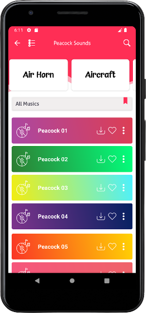 Peacock Sounds Screenshot 1