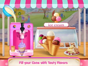 Icecream Cone Cupcake Baking Maker Chef Screenshot 1