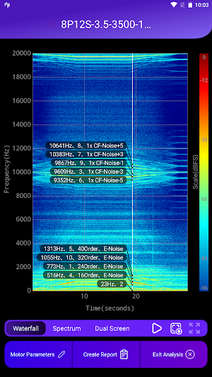 Motor Noise Analyzer Screenshot 0