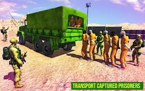 Army Criminals Prisoners Transport Truck Simulator Screenshot 0