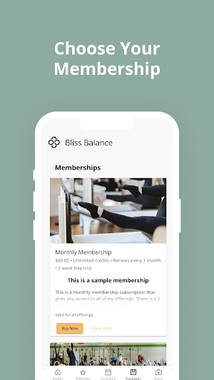 Bliss Balance Pilates Screenshot 2
