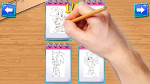 Hedgehog  Coloring Book Screenshot 3