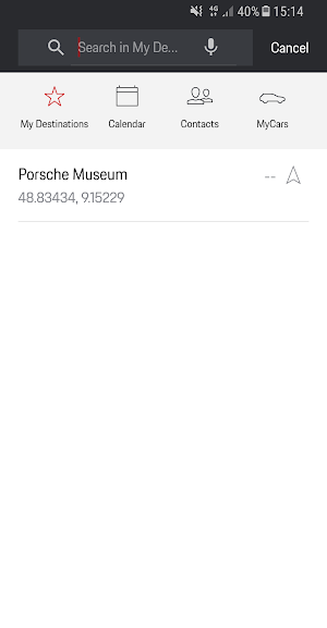 Porsche Connect Screenshot 3