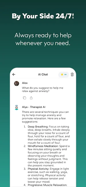 AI Therapist & Therapy: Alya Screenshot 1