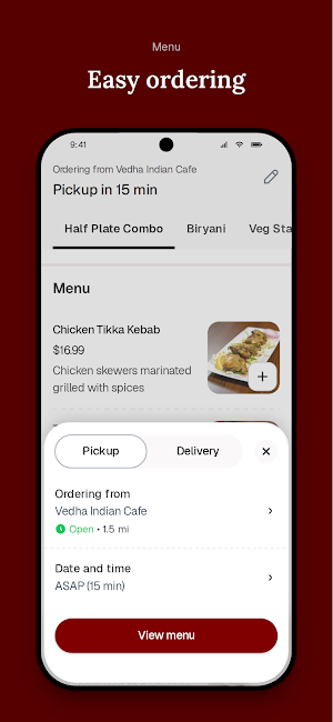Vedha Indian Cafe Screenshot 2