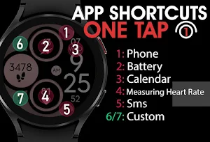 Digital Rose Gold 3 Watch Face Screenshot 3