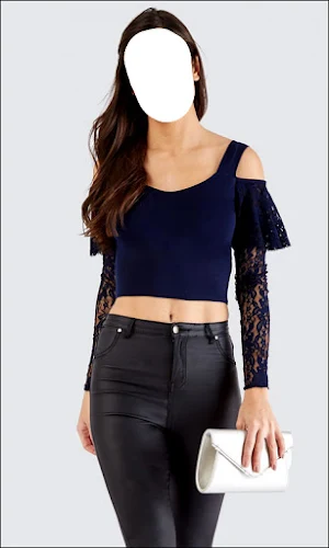 Girls Fashion Crop Tops Photos Screenshot 2