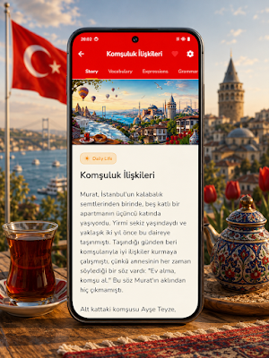 Learn Turkish B1 Stories Screenshot 1