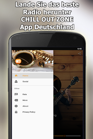 Radio CHILL OUT ZONE Online Kostenlos Deutschland Screenshot 2