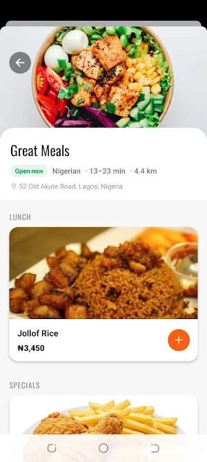 Mobile Foods Screenshot 1