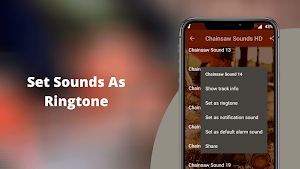 Chainsaw Sounds -  Best Chainsaw Ringtones Screenshot 2