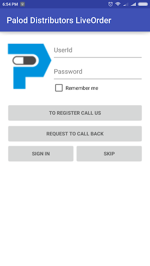Palod Distributors LiveOrder Screenshot 3
