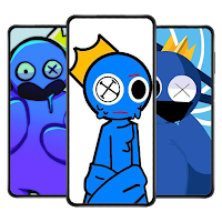 Blue Rainbow Friend Wallpaper