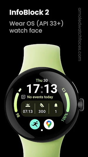 InfoBlock 2: Watch face Screenshot 0