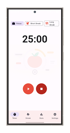 Tomato Focus: Pomodoro Timer Screenshot 0