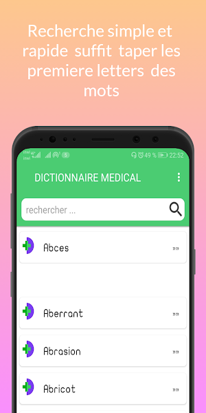 Dictionnaire Médical Français‏ Screenshot 1