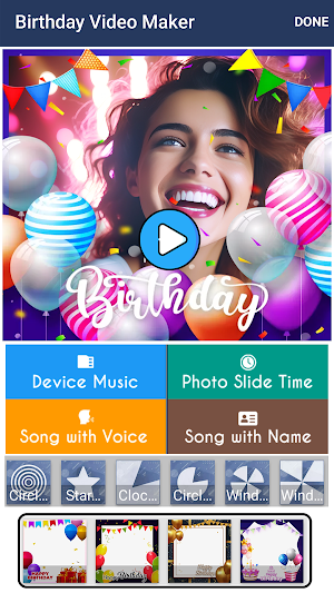 Birthday Video Maker & Wishes Screenshot 0