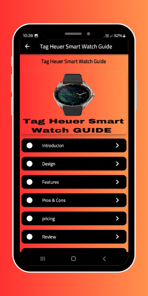 Tag Heuer Smart Watch Guide Screenshot 1