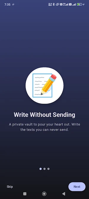 Unsent Message Vault Screenshot 0