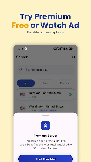 Meta VPN Pro - Secure Fast VPN Screenshot 3