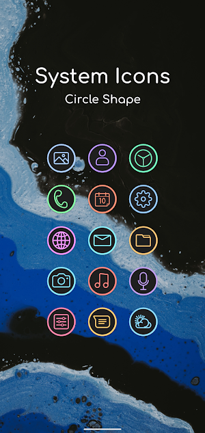 Lavien Adaptive Neon Icon Pack Screenshot 1