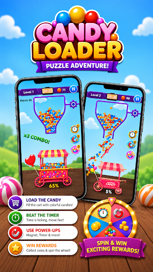 Candy Loader: Physics Puzzle Screenshot 2